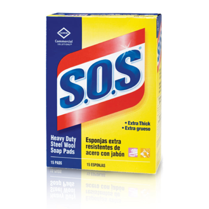 Tampons savonneux laine d’acier S.O.S®, 216/bte - sanichoix