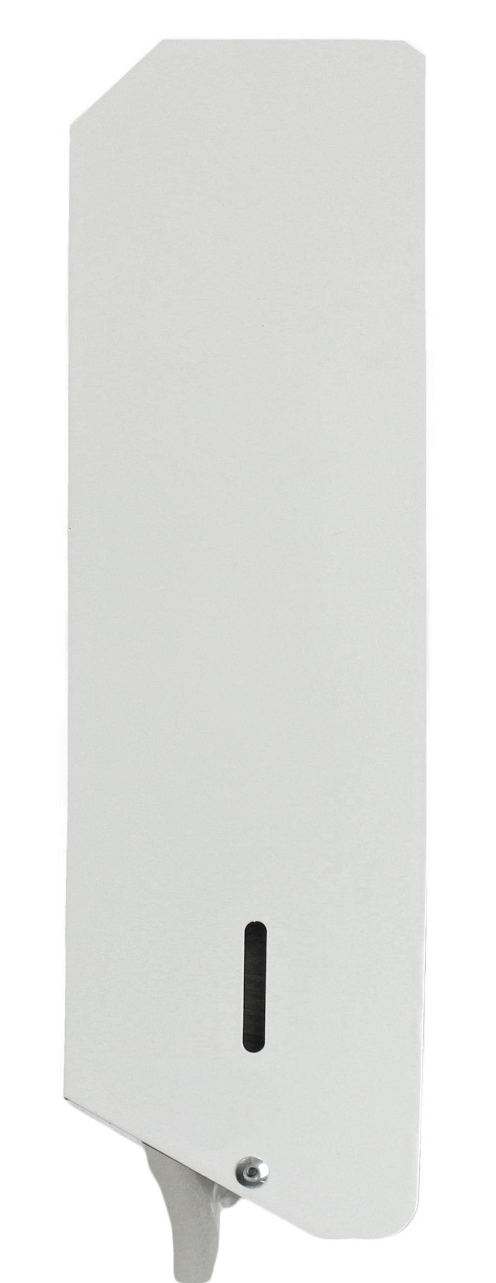 Distributeur de papier à main plis multiples en métal blanc avec serrure