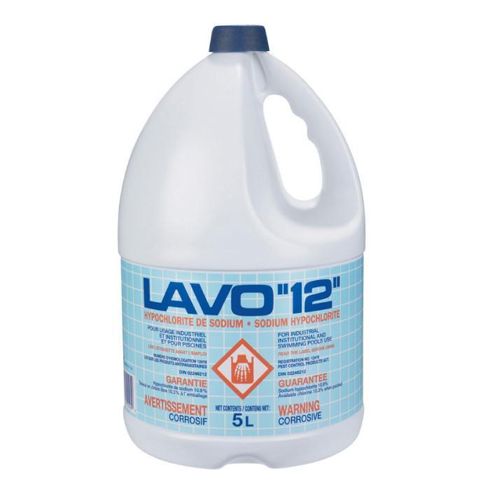 Eau de javel 'Lavo 12%' 5L - sanichoix