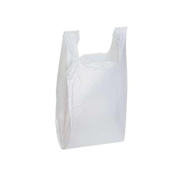 Sacs de plastique Blanc Bretelles S-4 1000/cs - sanichoix
