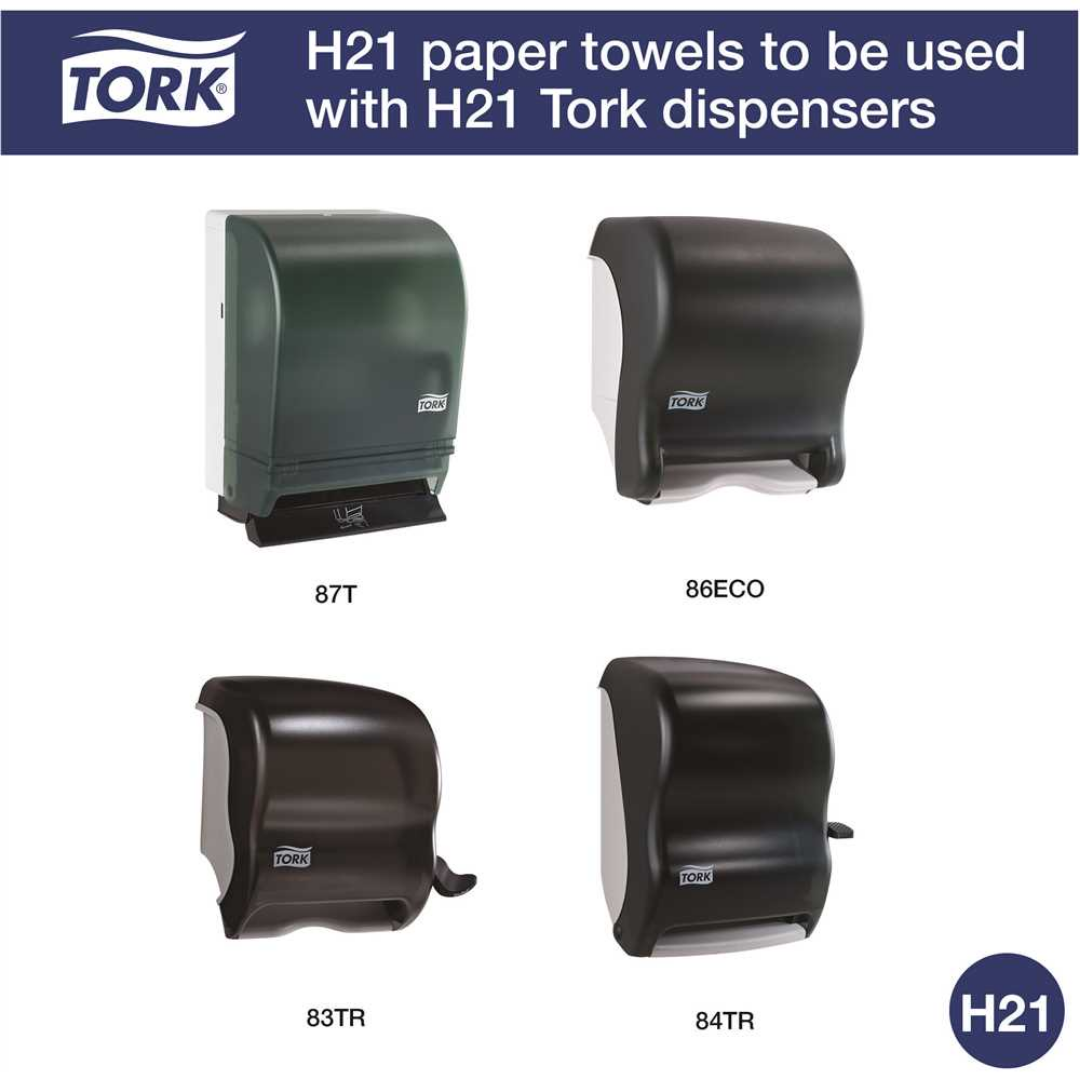 Papier à mains Blanc Tork 8''x 600', 12 rouleaux *Discontinué