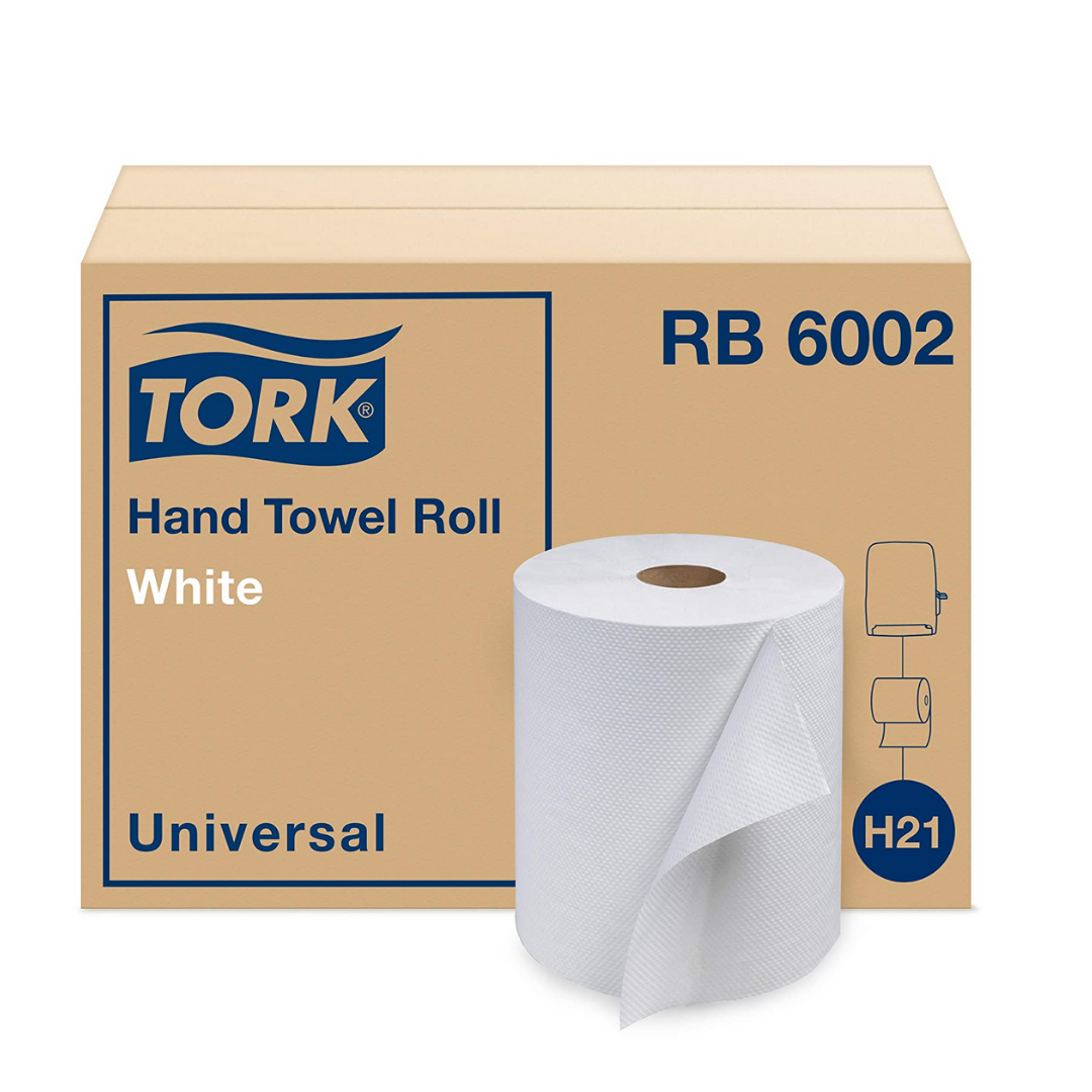 Papier à mains Blanc Tork 8''x 600', 12 rouleaux *Discontinué
