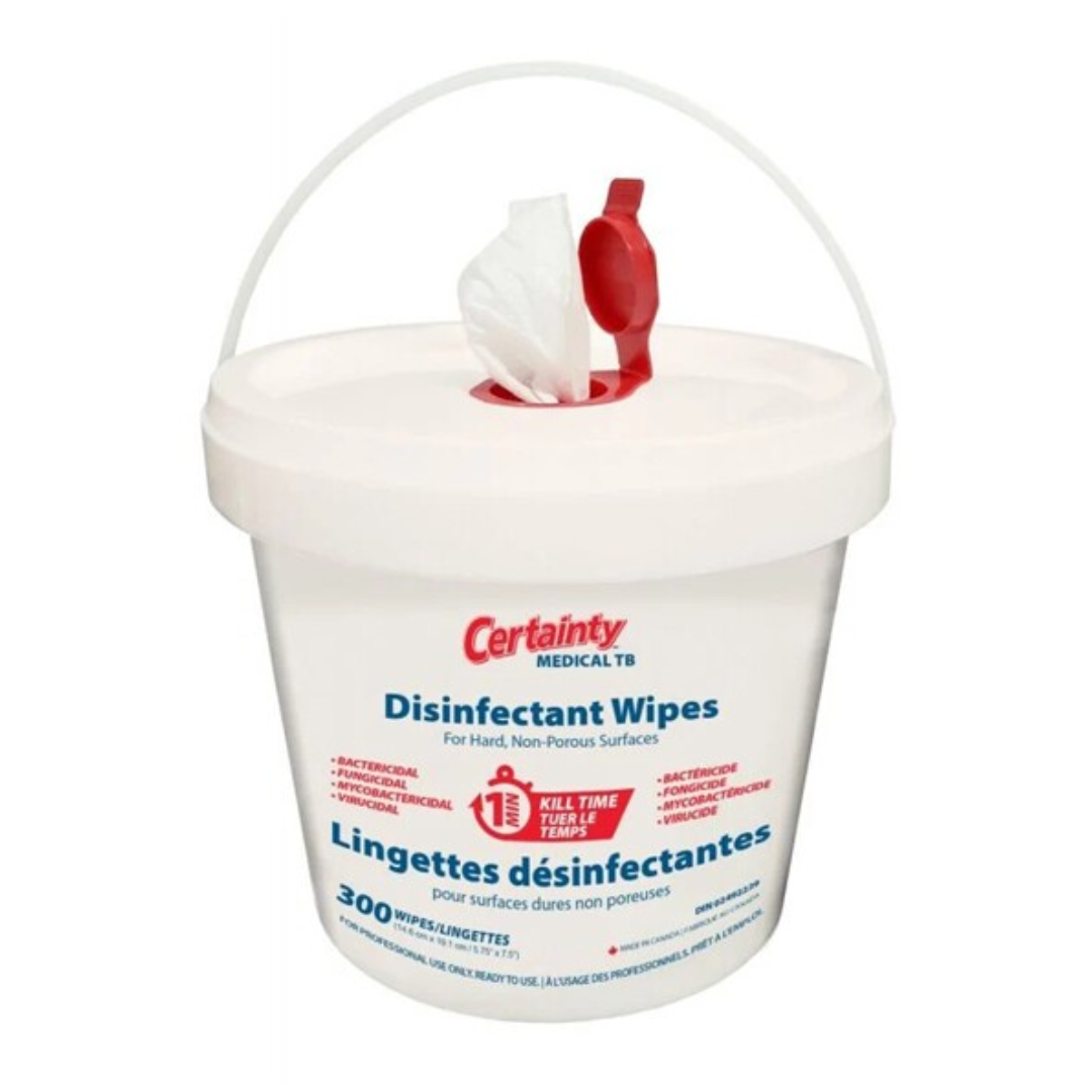 Lingettes désinfectantes en chaudière