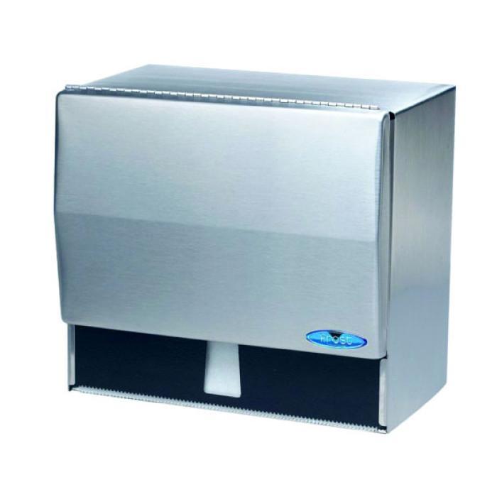 Distributeur de papier à main universel, Inox - sanichoix