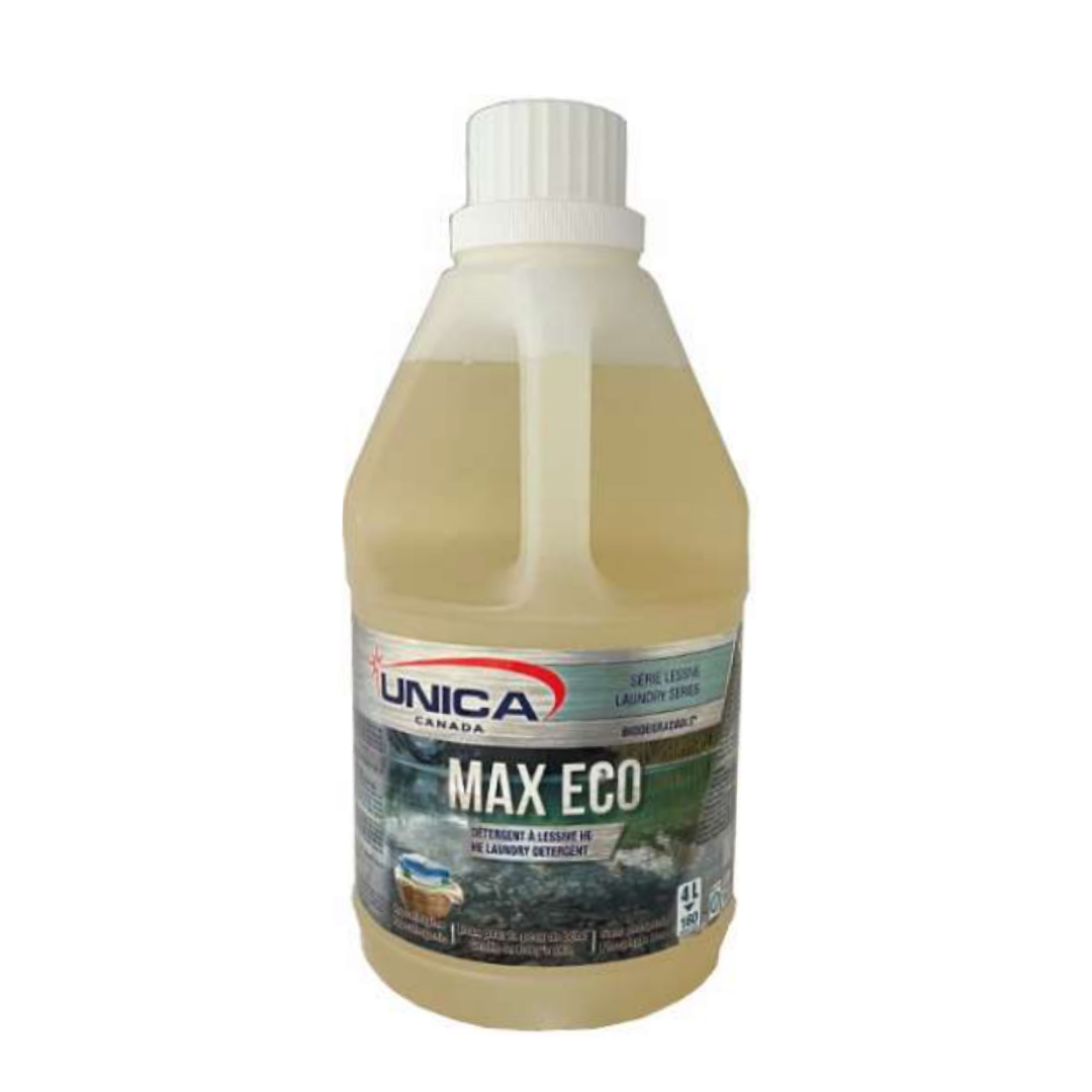 Détergent à lessive MAX ECO Biodégradable - substitut javellisant 4 X 4L