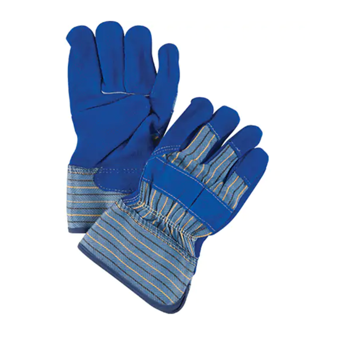 Gants d'ajusteur de première qualité, Paume en Cuir de vache refendu, Doublure en Coton