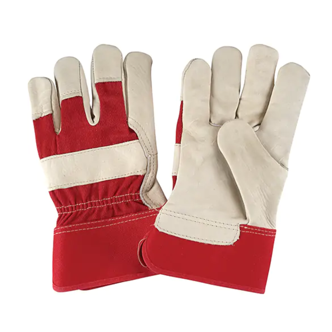 Gants d'ajusteur de première qualité, Paume en Cuir fleur de vache, Doublure en Coton