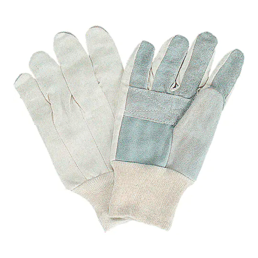 Gants de première qualité, Paume en Cuir de vache refendu