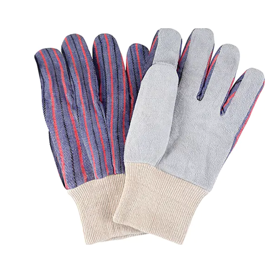 Gants de première qualité, Paume en Cuir de vache refendu