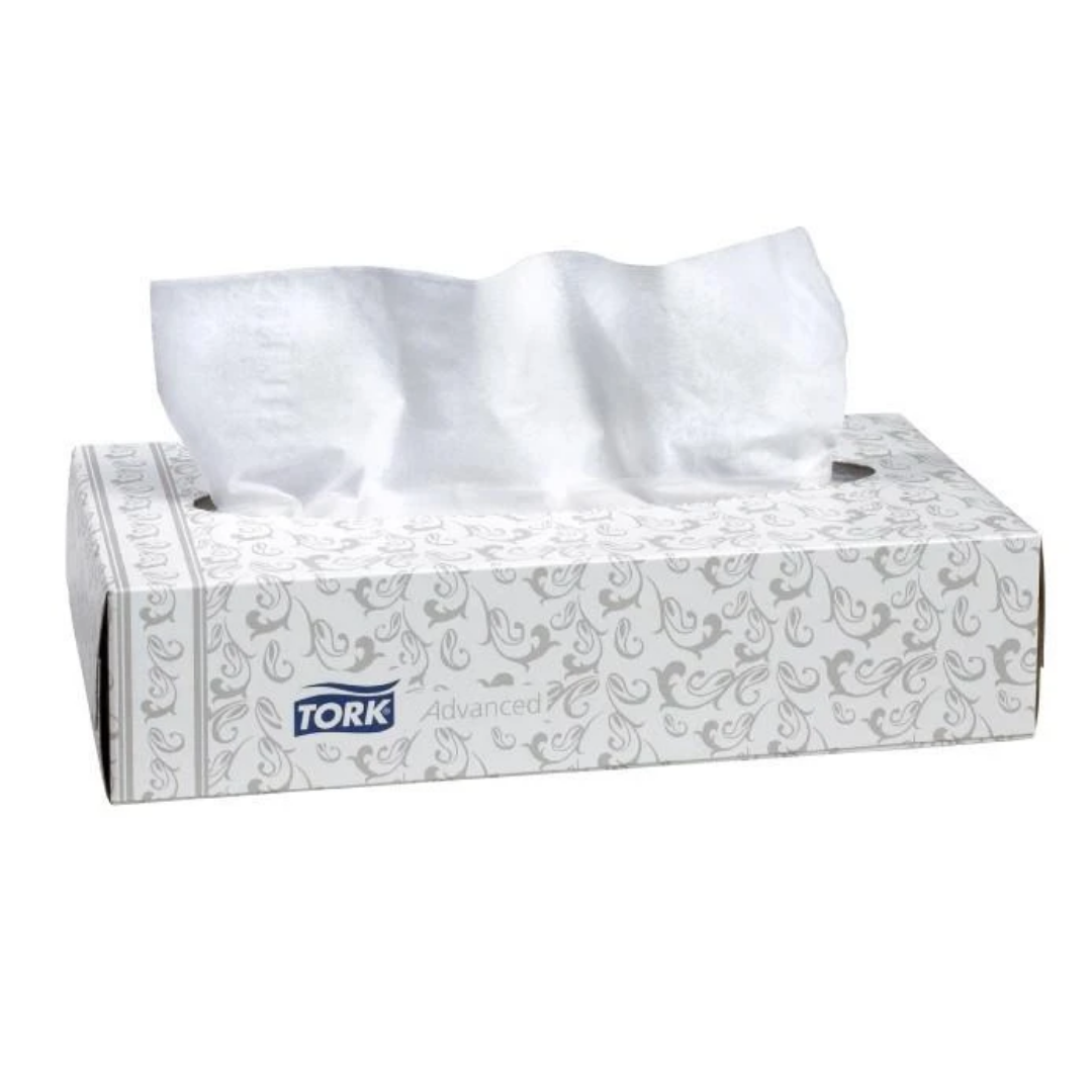 Boîte de 100 mouchoirs 2 plis blanc Abena (carton de 40 boîtes)