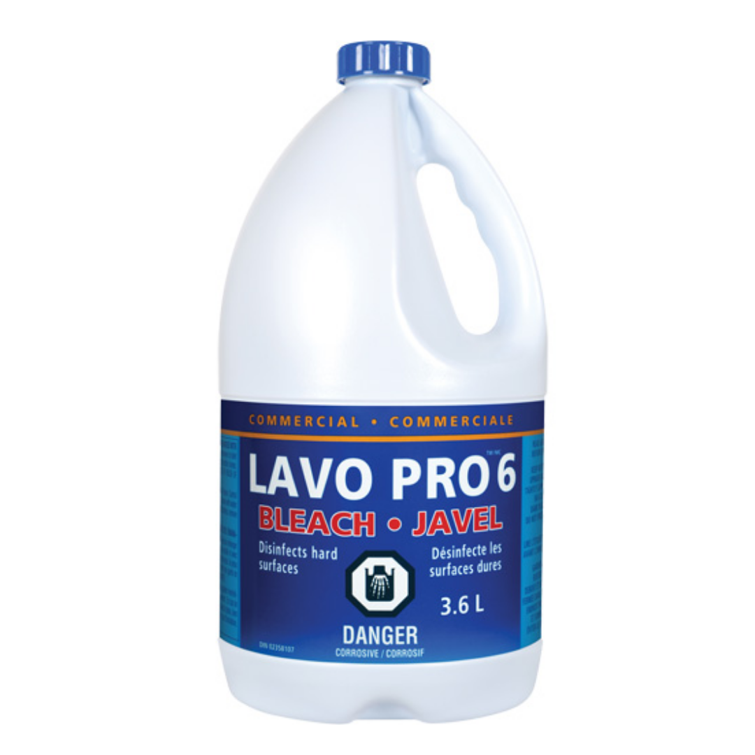 Eau de javel 'Lavo' 6% * 6 X 3.6L