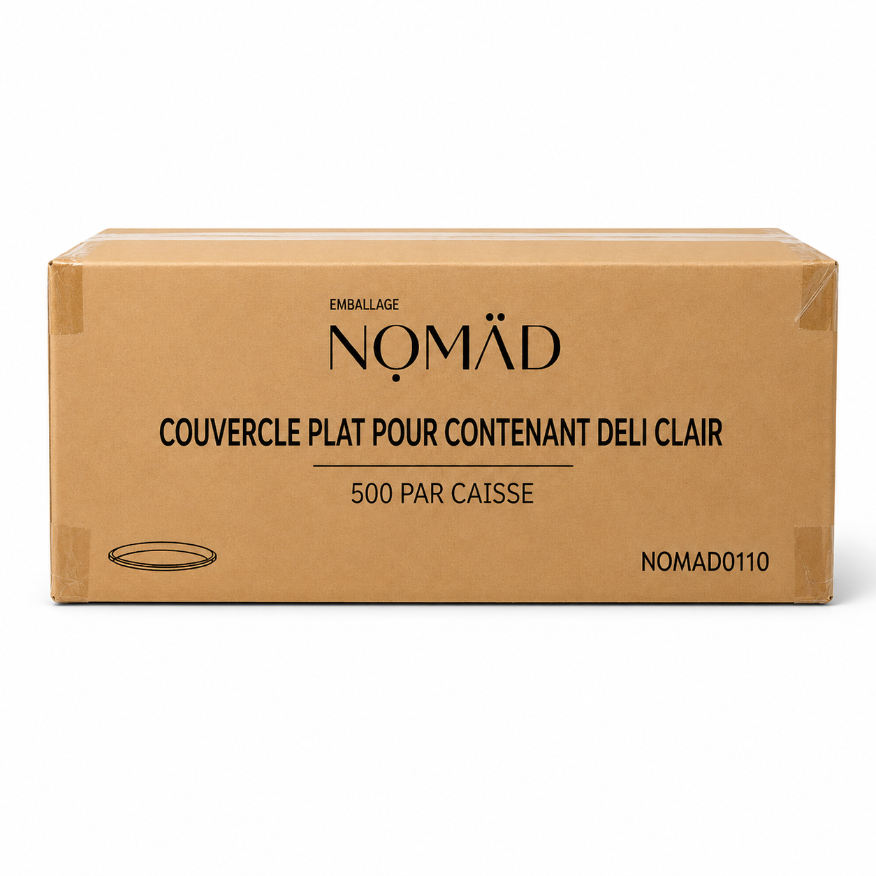 Couvercles DELI Clair - pour bols Type Allure 12 OZ - 500/CAISSE