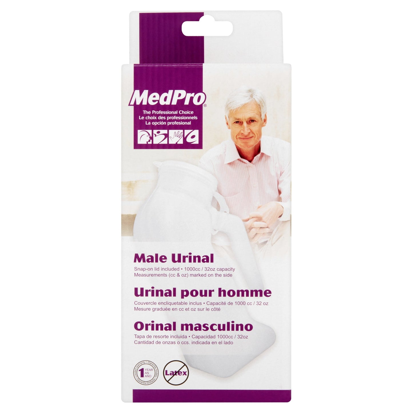 Urinoir pour homme MedPro 1L