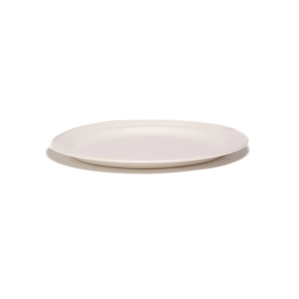 Assiette En Bagasse Ovale 12"X10" - 500/Boite