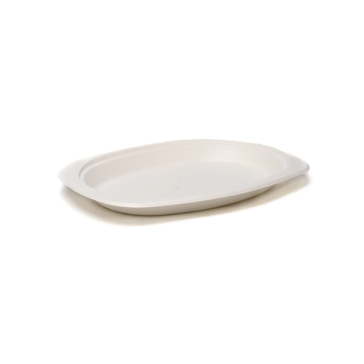 Assiette En Bagasse Ovale 7"X9" - 500/Boite