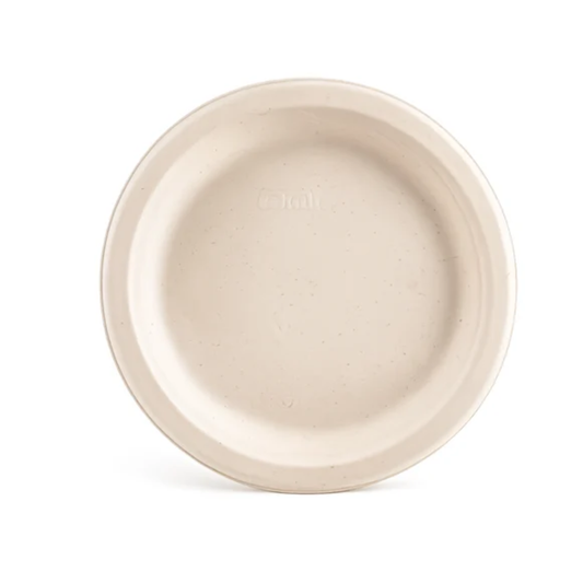 Assiette en bagasse 9" - 500/Boite