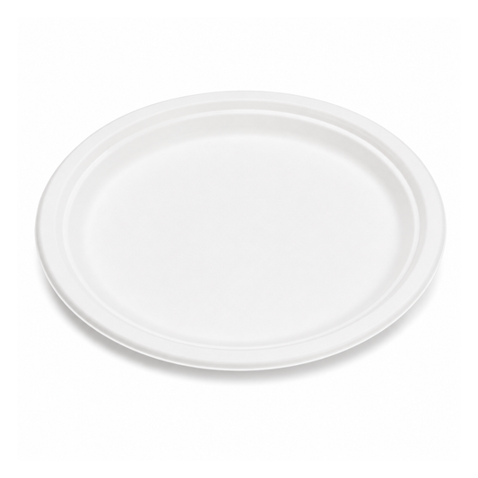 Assiette ovale en bagasse 10"x12.5" 500/CS