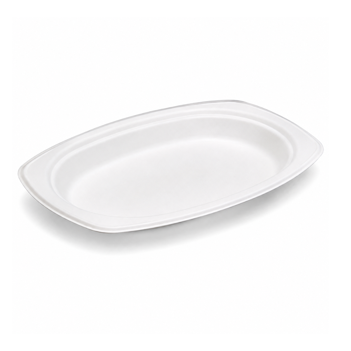 Assiette ovale en bagasse 7.5"x10" 500/CS