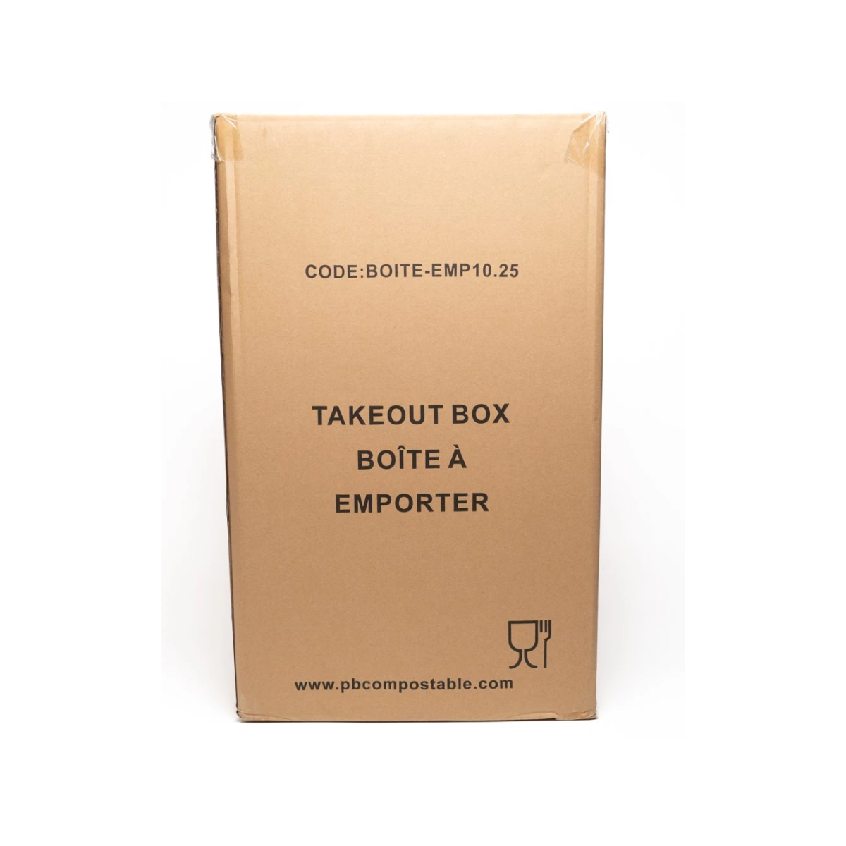 Boite Pour Emporter Brune 10.25"X6.7"X3" 350/Boite