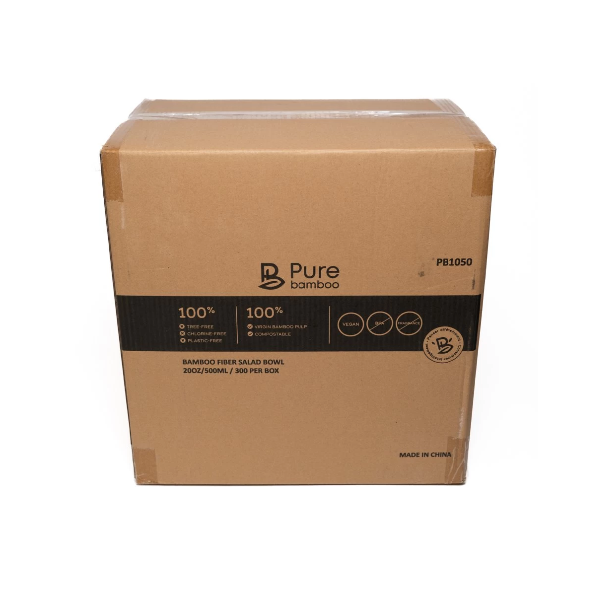 Bol À Salade 20 oz Pure Bamboo 300/Boite