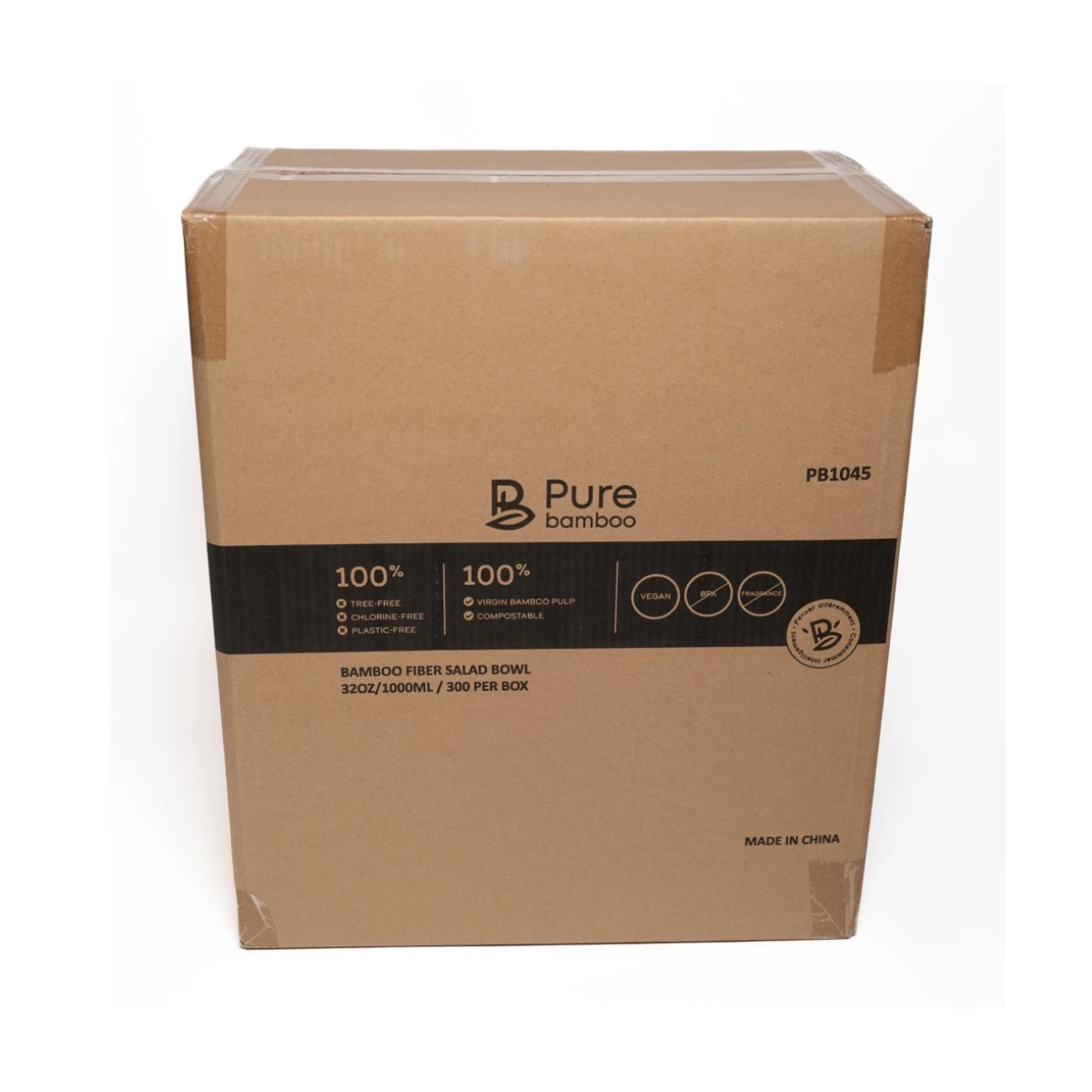 Bol À Salade 32 oz Pure Bamboo 300/Boite