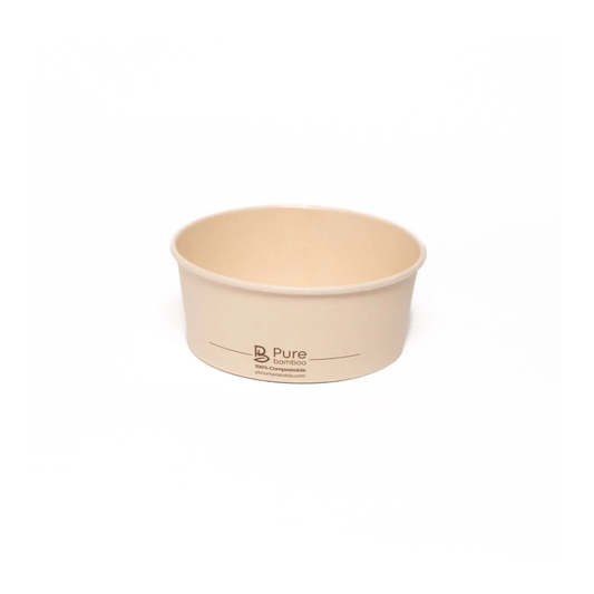 Bol Chaud & Froid Compostable 26oz Pure Bamboo 500/Boîte