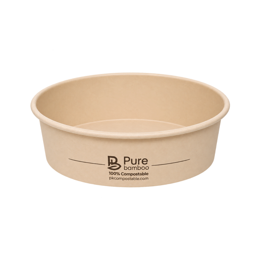 Bol À Soupe Compostable 8oz Pure Bamboo 1000Caisse
