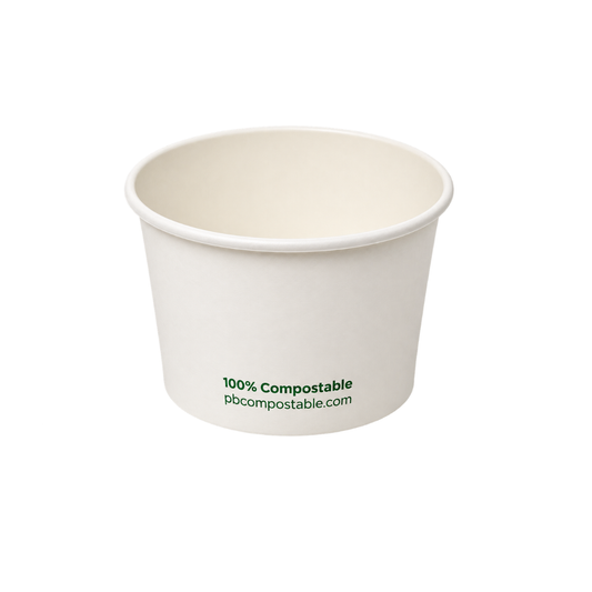 Bol Rond En Carton Blanc 4 oz – 2000/Caisse