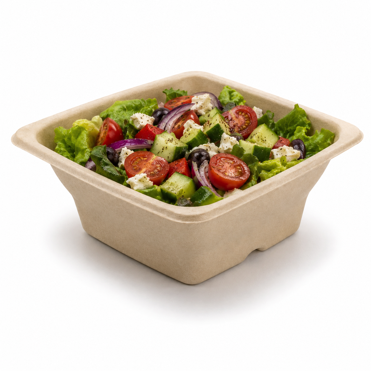Bol carré en pulpe 7.1"x7.1" 32 oz 300/CS