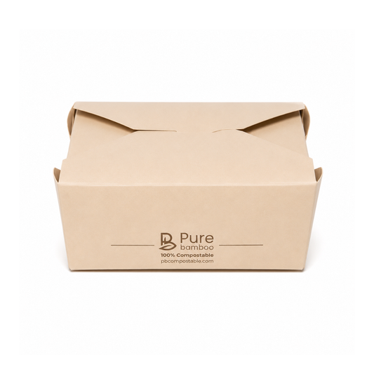 Contenant Deli En Bambou Compostable #4 Pure Bamboo – 200/Boîte