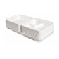Contenant En Bagasse 8" 3 Compartiments – 200/Boîte