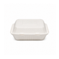Contenant En Bagasse Avec Rabat 3 Compartiments 9" x 9" x 3" – 200/Caisse