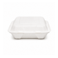 Contenant En Bagasse Avec Rabat 8" x 8" x 3" – 200/Caisse
