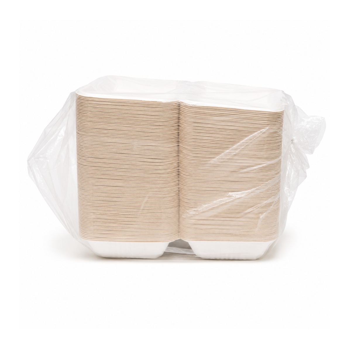 Contenant En Bagasse Avec Rabat 9" x 6" x 3" Format Rectangulaire