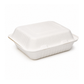 Contenant En Bagasse Avec Rabat 9" x 9" x 3" – 200/Caisse