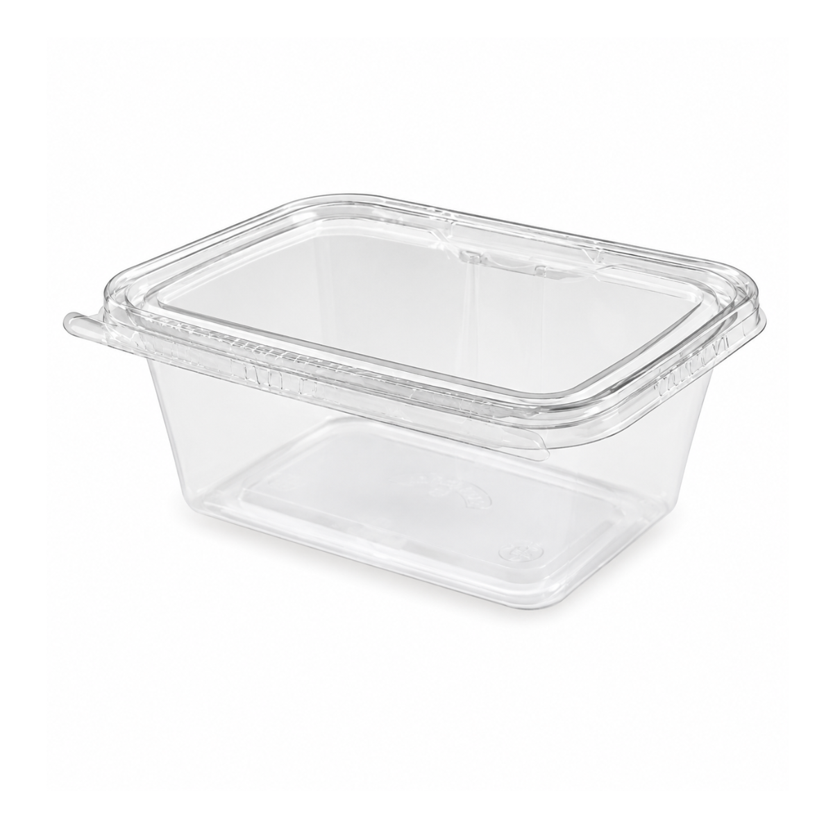 Contenant refermable clair 32 oz rectangulaire - 2O0 par caisse