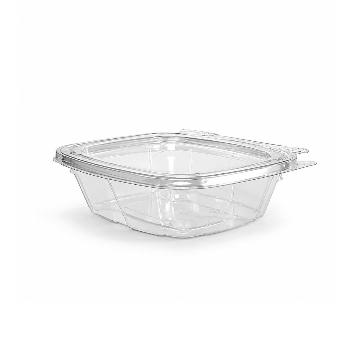 Contenant refermable clair 8 oz rectangulaire - 200 par caisse