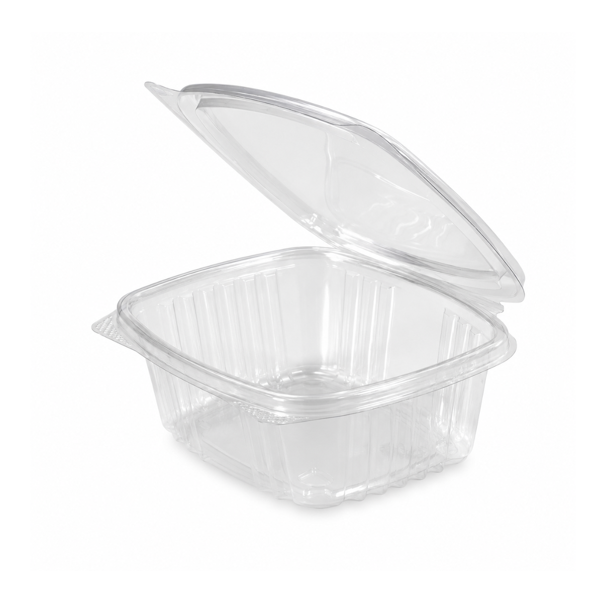 Contenant refermable clair couvercle plat 12oz - 200/Caisse