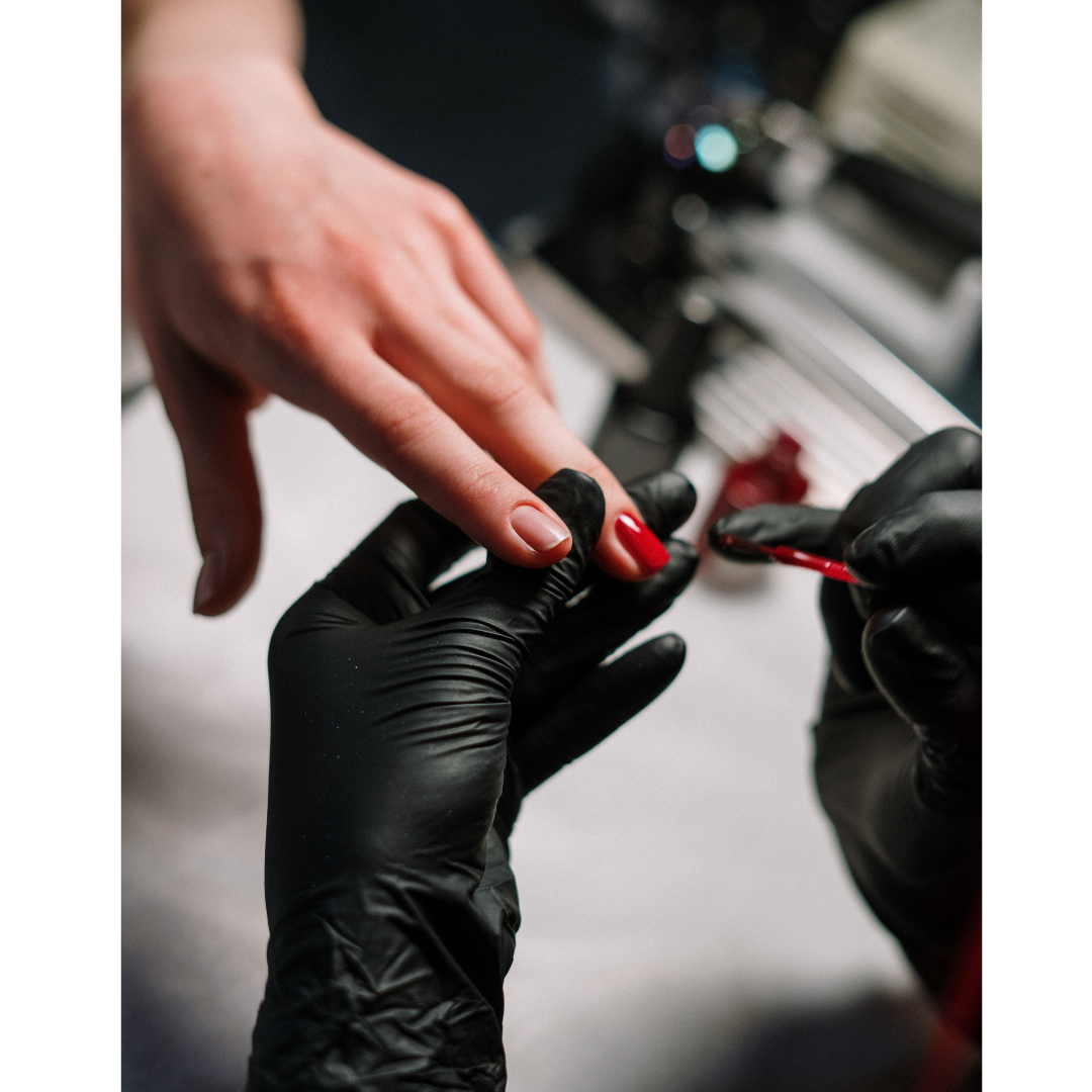 Gants en nitrile résistants Noir 100/bte