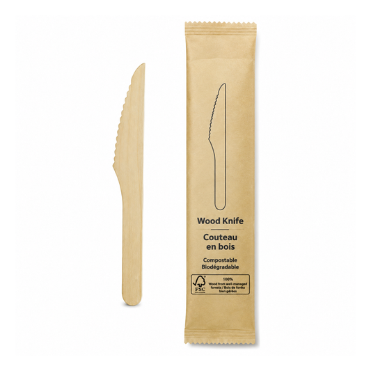 Couteau en bois de bouleau env. individuellement 500/CS
