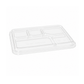 Couvercle Clair Pour Contenant 5 Compartiments S1234 – 400/Caisse