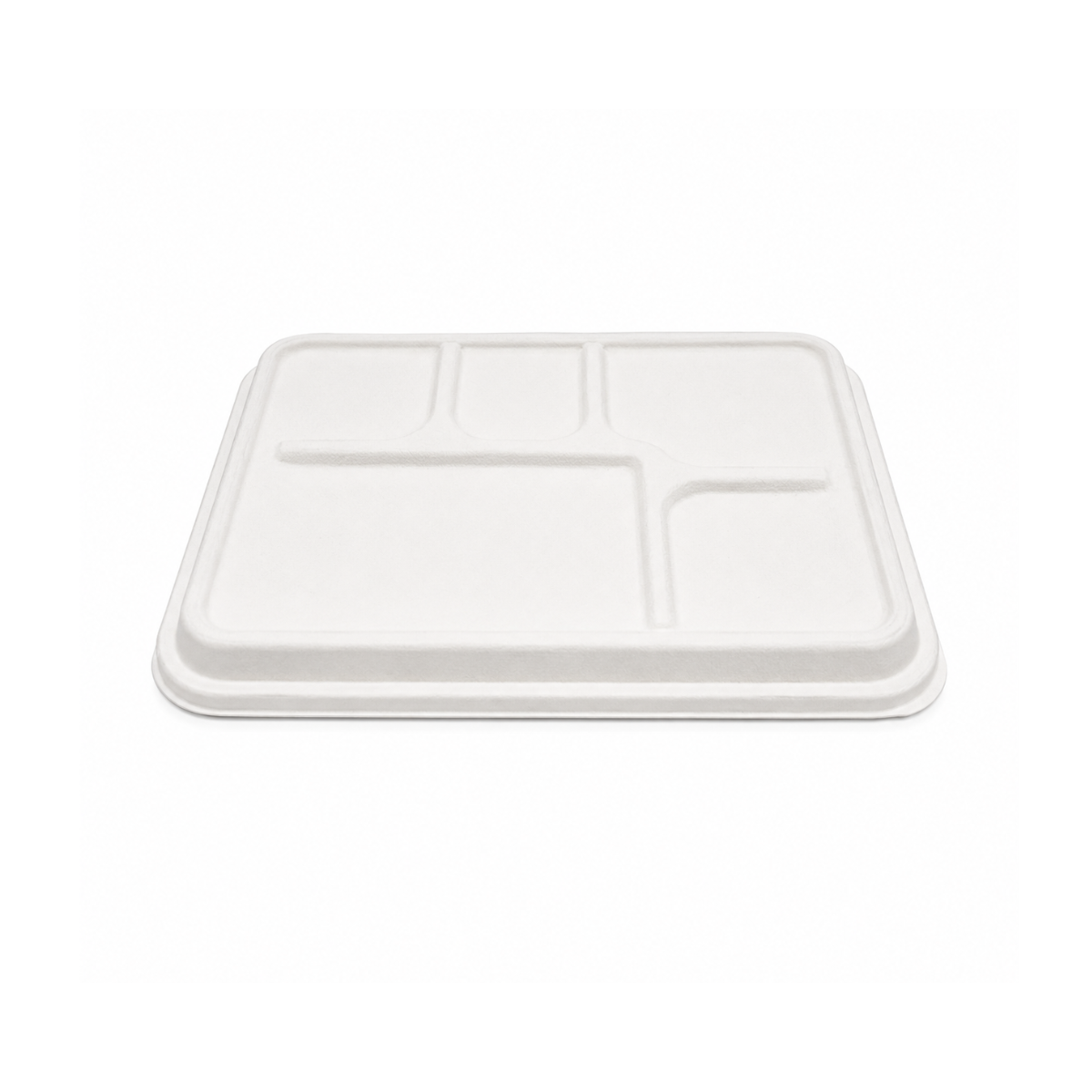 Couvercle En Bagasse Pour Contenant S1232 600/Caisse