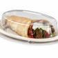 Couvercle oval dôme clair pour bol et assiette 300/CS 9.29"x6.79"