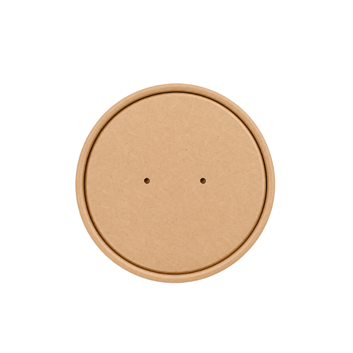 Couvercle en carton pour contenant rond brun 16OZ 500/cs