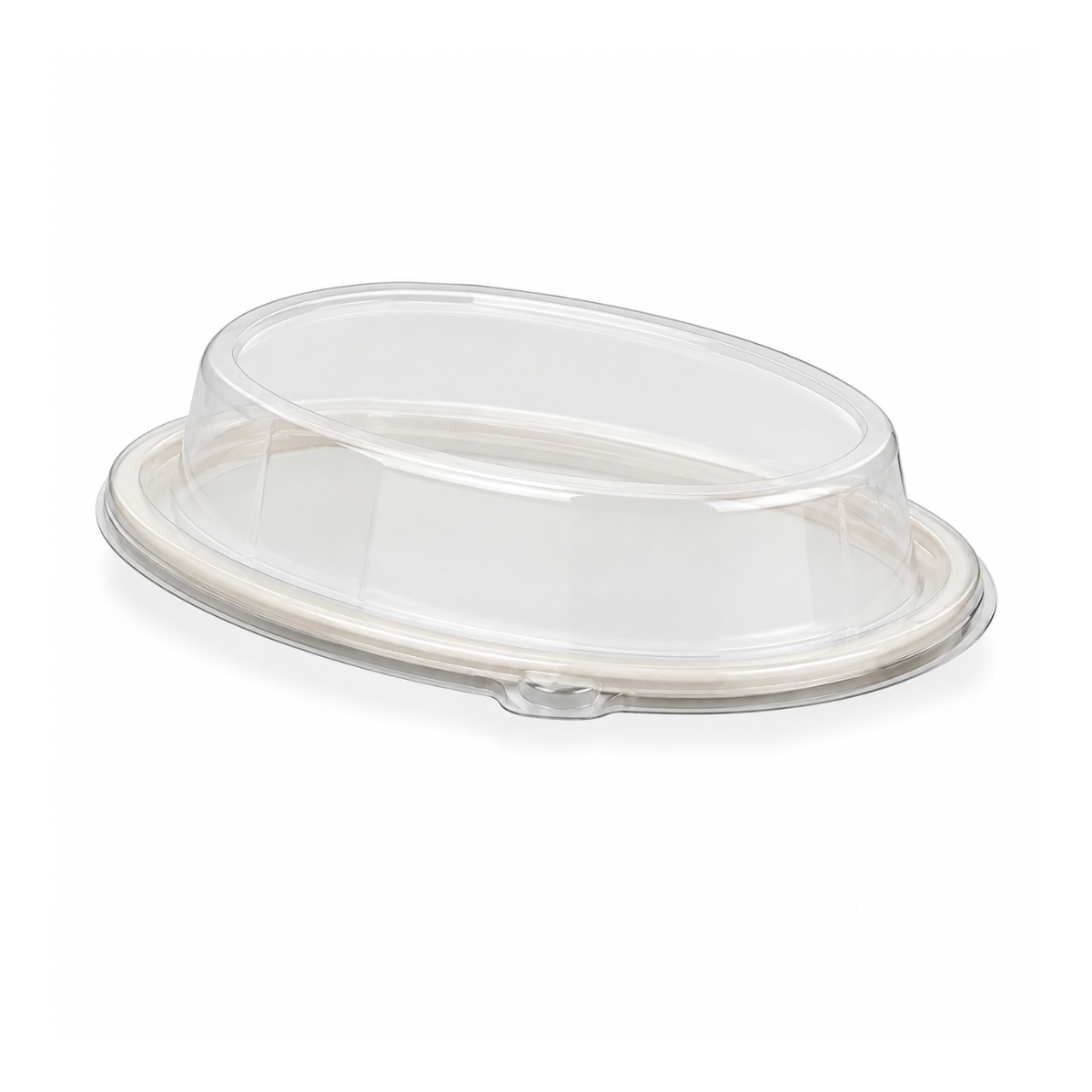 Couvercle oval dôme clair pour bol et assiette 300/CS 9.29"x6.79"