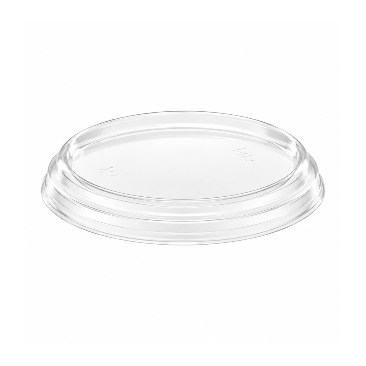 Couvercle plat pour contenant deli clair 500/caisse