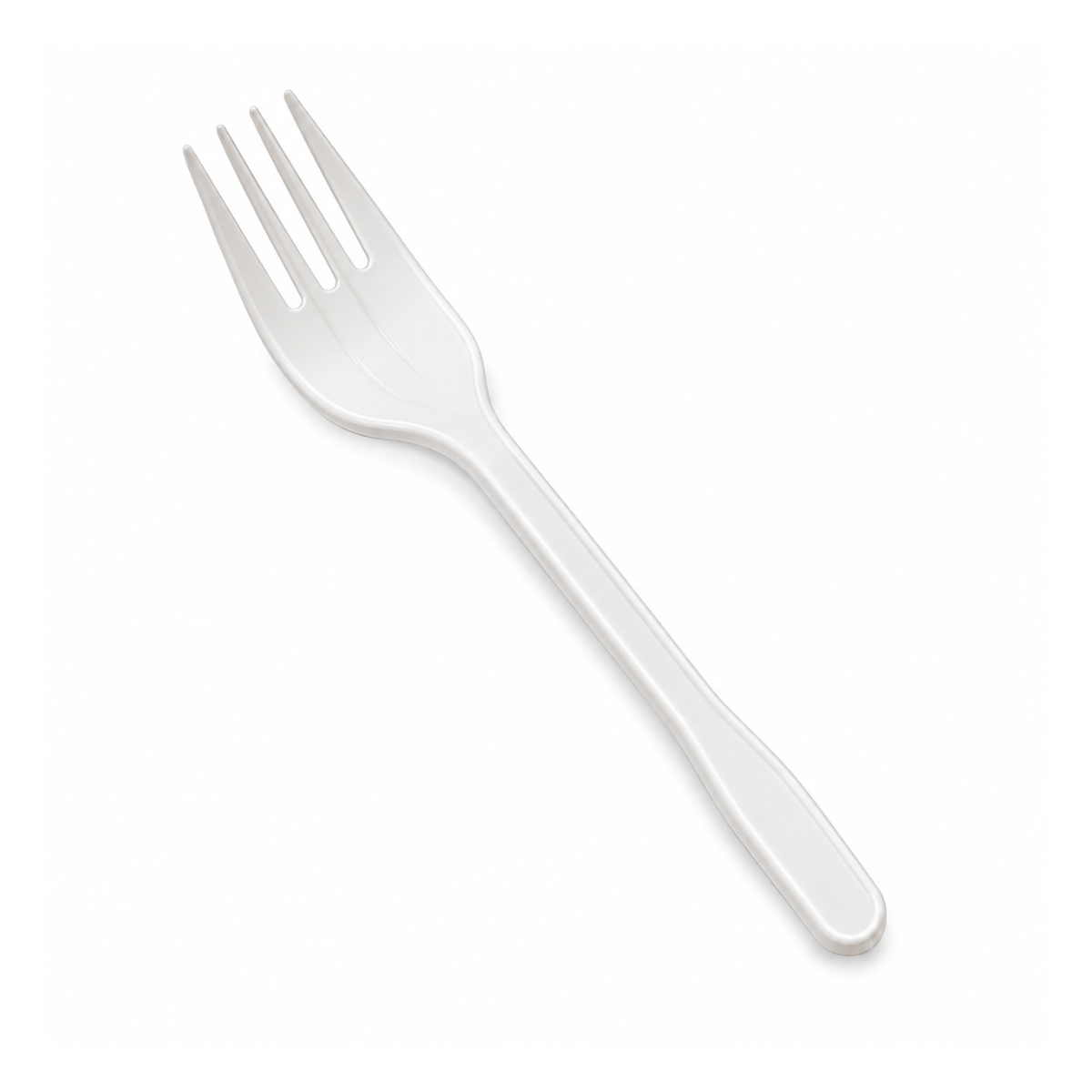 Fourchette plastique blanche 1000/CS