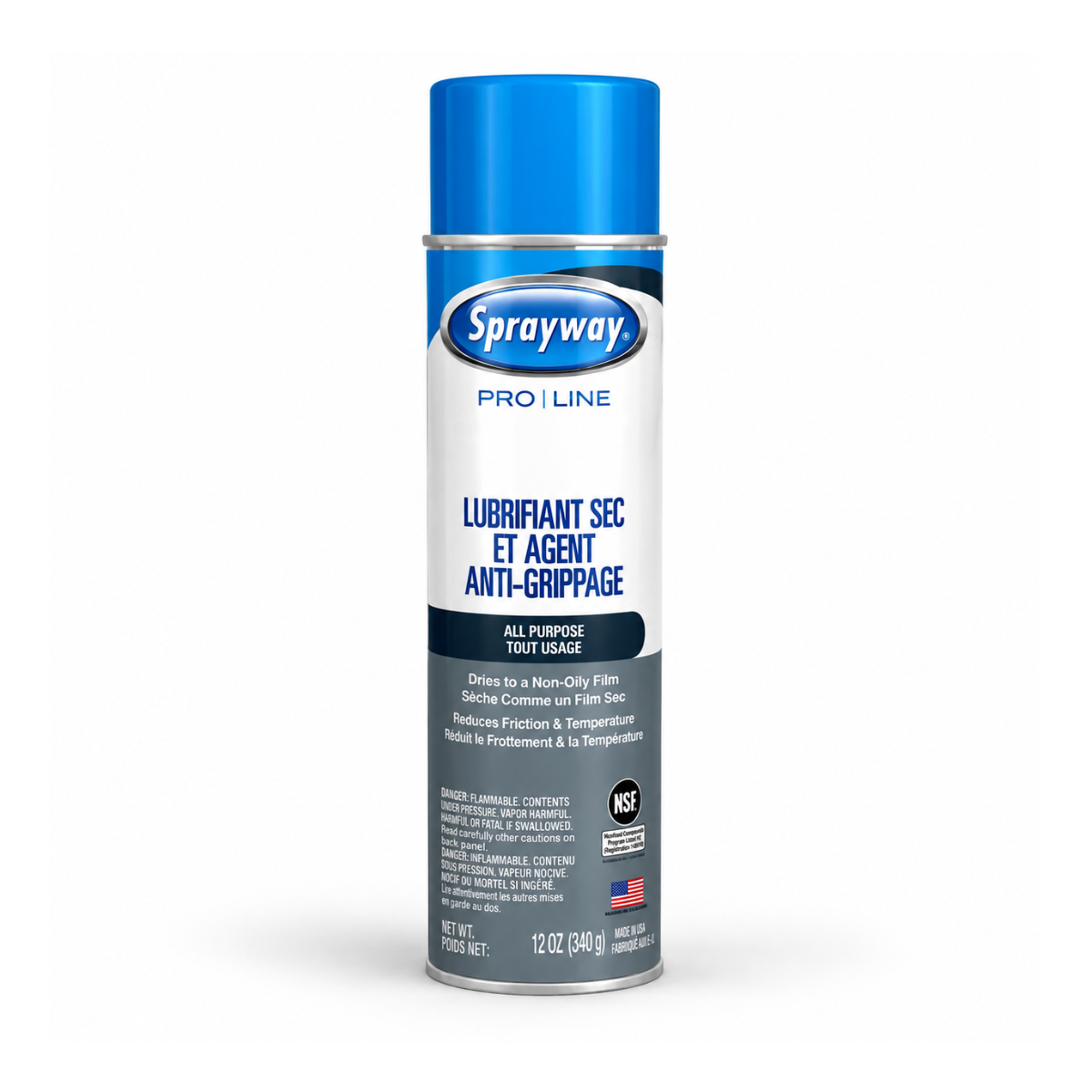 Lubrifiant sec et agent anti-grippage tout usage 340 GR