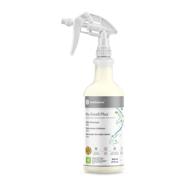 Nu-Smell Plus  Éliminateur d'odeurs biotechnologique pour odeurs d'urine et de matières fécales