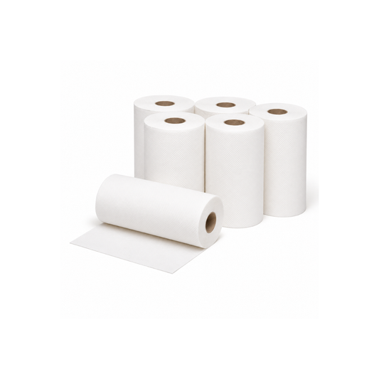 Papier à mains 800' blanc Pure Bamboo - 6 rouleaux/caisse